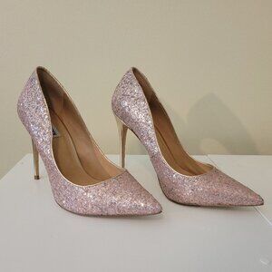 Steve Madden | Daisie Pink Glitter Heel, Size 9